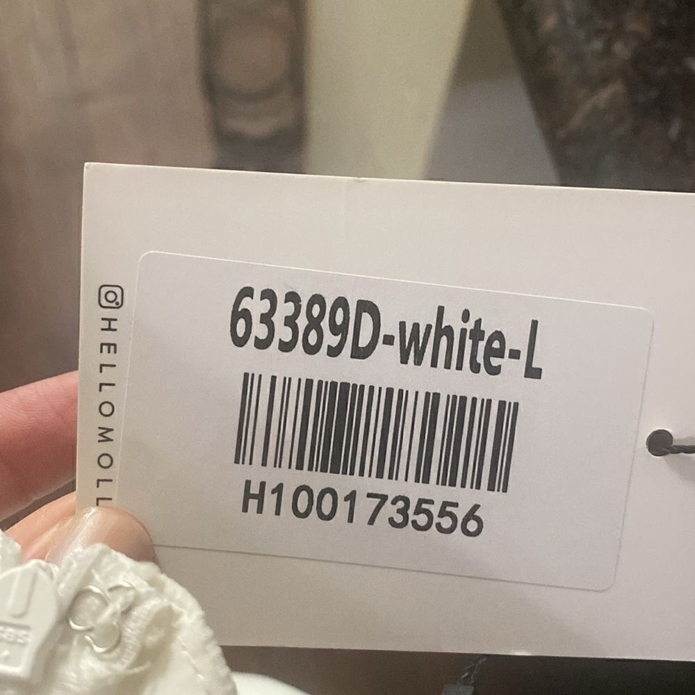 NWT Hello Molly White Spaghetti Strap Side Slit Midi Dress - Picture 7 of 10